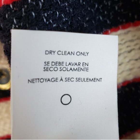 CAbi Collection Tweed Striped Nautical Blazer size 6 Sailor Preppy Pinup Twee - Picture 14 of 16